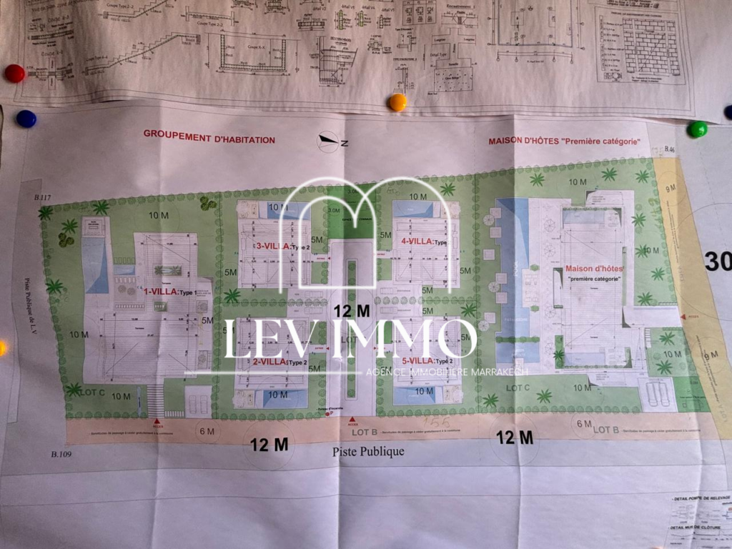 hotel fini ou semi fini a la vente route ourika marrakech