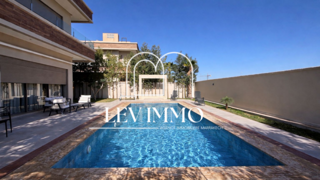 marrakech villa meublée piscine agdal